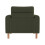 (Green) Fauteuil avec accoudoirs, coussin épais et structure renforcée 4