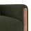 (Green) Fauteuil avec accoudoirs, coussin épais et structure renforcée 6