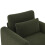(Green) Fauteuil avec accoudoirs, coussin épais et structure renforcée 9