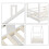 (White) Lit enfant maison avec barrière de sécurité 9