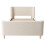 (Beige) Lit enfant forme traîneau avec design décoratif 4