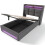 (Grey, 90x200cm) Lit capitonné avec USB, LED et sommier avec matelas 1