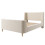 (Beige) Lit enfant forme traîneau avec design décoratif 5