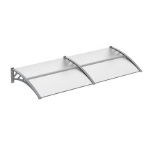 196x75cm Front Door Canopy Awning Rain Shelter, Clear