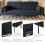(Black) Canapé 2 places convertible avec fonction couchage 4