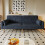 (Black) Canapé 2 places convertible avec fonction couchage 5