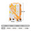 (Orange) Valise cabine à roulettes spinner avec cadenas à code et motif imprimé 4