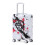 (Black) Valise cabine à roulettes spinner avec cadenas à code et motif imprimé 7