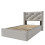(Light Grey, 90x200cm) Lit hydraulique avec rangement, sommier et matelas 1