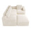 (Beige) Canapé modulaire configuration L ou U avec mousse intégrale sans cadre 3