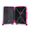 (Pink) Valise cabine à roulettes spinner avec cadenas à code et motif imprimé 8