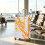 (Orange) Valise à roulettes avec cadenas à code sans description de taille ou couleur 5