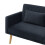 (Black) Canapé 2 places convertible avec fonction couchage 11