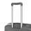 (Silver) Set de 3 valises à roulettes avec cadenas à code et crochets de suspension 8