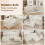 (Beige) Canapé modulaire configuration L ou U avec mousse intégrale sans cadre 6