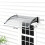 100x75cm Front Door Canopy Awning, Black 6