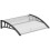 100x75cm Front Door Canopy Awning, Black 3