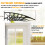 103x96.5cm Front Door Canopy Awning for Porch, Brown 10
