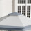 110x60cm Front Door Canopy Awning Rain Shelter, Grey 11
