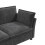 (Gray, 155x81x87cm) Canapé 3 places avec coussins et structure renforcée 6