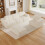 (Beige) Canapé modulaire configuration L ou U avec mousse intégrale sans cadre 9
