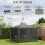 3x6m Pop Up Gazebo with Removable Walls, Grey 7
