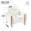 (White) Fauteuil avec accoudoirs, coussin épais et structure renforcée 6