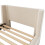 (Beige) Lit enfant forme traîneau avec design décoratif 11