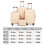 (Beige) Set de 4 valises ABS avec cadenas à code et trousse 4