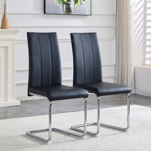 (Black,Silver) Chaise avec assise ergonomique et pieds dorés 1