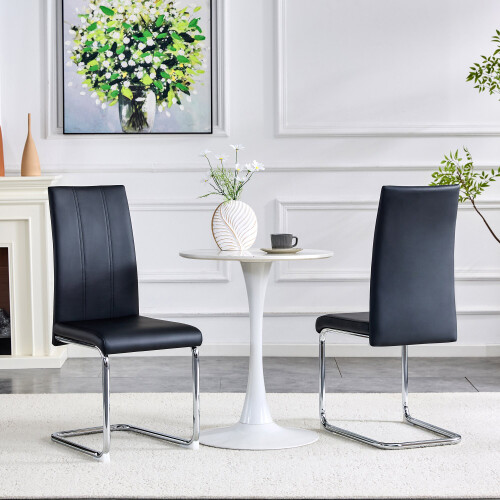(Black,Silver) Chaise avec assise ergonomique et pieds dorés 2