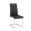 (Black,Silver) Chaise avec assise ergonomique et pieds dorés 4