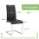(Black,Silver) Chaise avec assise ergonomique et pieds dorés 7