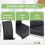 (Black,Silver) Chaise avec assise ergonomique et pieds dorés 8