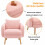 (Rose) Fauteuil avec coussin, siège rembourré et structure renforcée 6