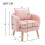 (Rose) Fauteuil avec coussin, siège rembourré et structure renforcée 7
