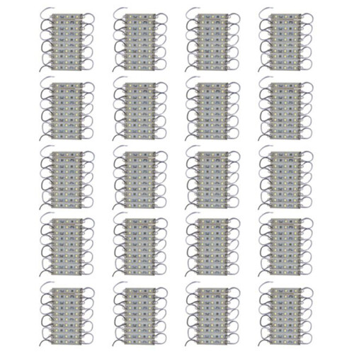 20 x 10Pcs 5050 SMD 3 LED Module LED Strip String Light Waterproof  12V Cool White