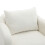 (White) Fauteuil avec coussin, siège rembourré et structure renforcée 5