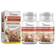 (2pcs) 1-3pcs  Pet Hemostatic Powder Relief Pet Trauma Healing Powder Cat And Dog Skin Wound Cleaning Hemostatic Powder
