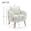 (White) Fauteuil avec coussin, siège rembourré et structure renforcée 7