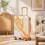 (Orange) Valise cabine à roulettes spinner avec cadenas à code et motif imprimé 6
