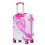 (Pink) Valise cabine à roulettes spinner avec cadenas à code et motif imprimé 7