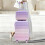 (Purple) Set de 2 valises à roulettes avec cadenas à code et trousse cosmétique 2