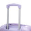 (Purple) Set de 2 valises à roulettes avec cadenas à code et trousse cosmétique 11