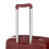 (Red) Set de 3 valises à roulettes avec cadenas à code et crochets de suspension 8