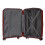 (Red) Set de 3 valises à roulettes avec cadenas à code et crochets de suspension 10