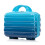 (Blue) Set de 2 valises à roulettes avec cadenas à code et trousse cosmétique 8