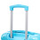 (Blue) Set de 2 valises à roulettes avec cadenas à code et trousse cosmétique 9