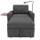 (Gray) Fauteuil-lit pliable 1 place avec USB et support téléphone 2