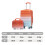 (Red) Set de 2 valises à roulettes avec cadenas à code et trousse cosmétique 4